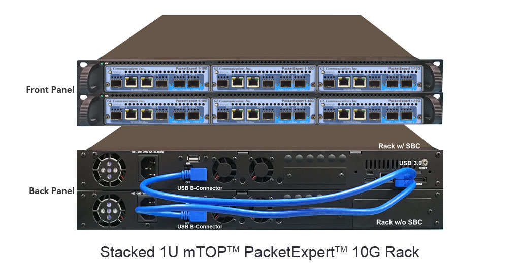 PacketExpert 10G stacked RACK