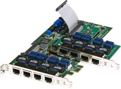 Octal/Quad T1 E1 PCI Board