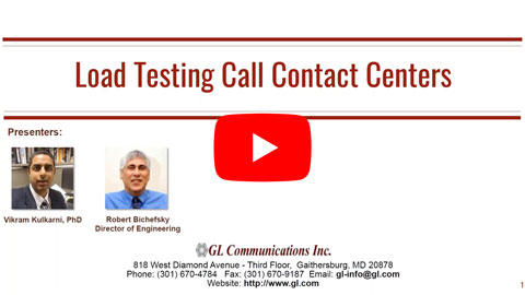 Webinar : Load Testing Call Contact Centers
 
