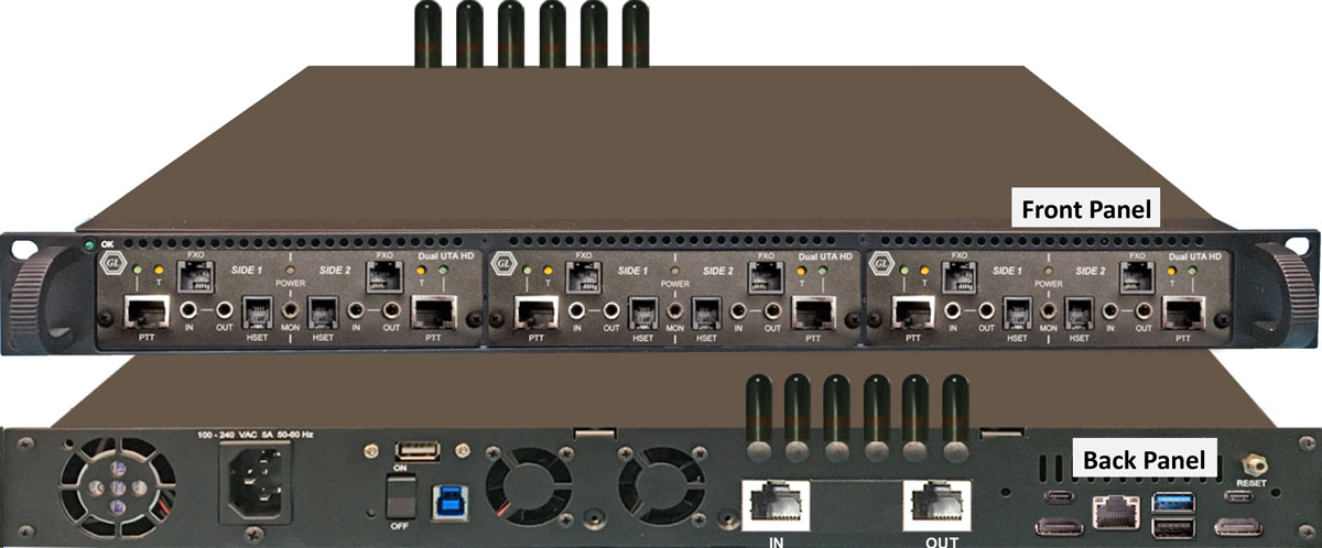Front and Back Panel of VQuad™ mTOP™ 1