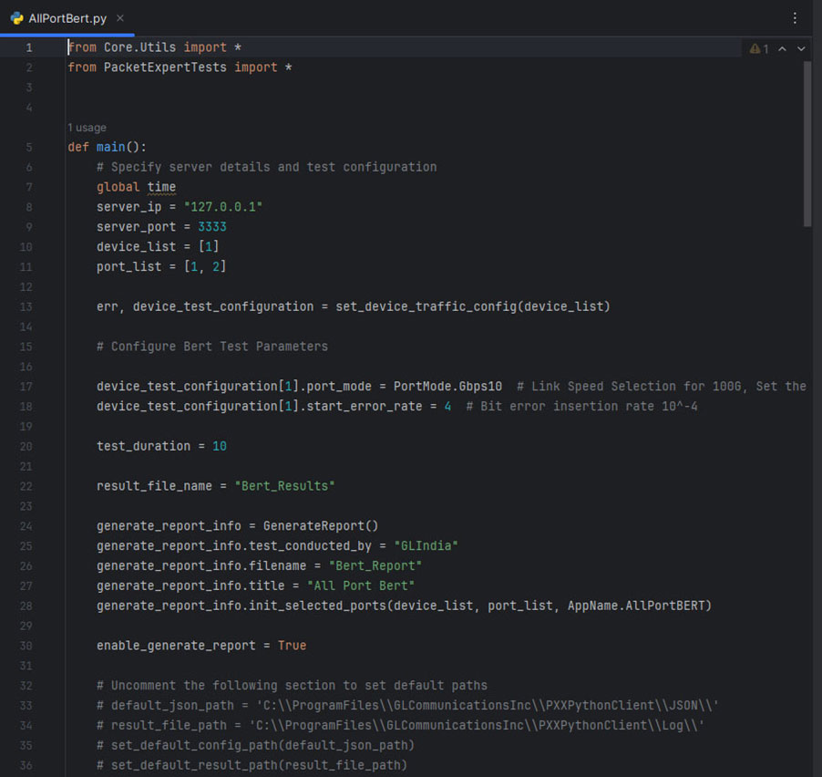 Sample Python Script