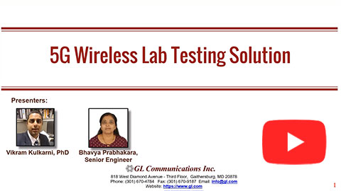 5G End-to-End Wireless Lab Testing Solution